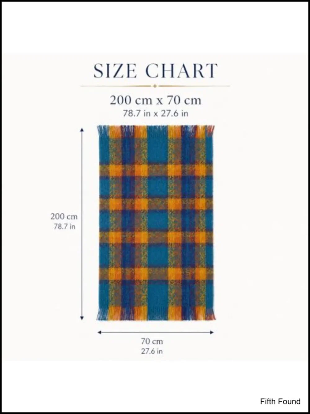 Oversized Tartan Plaid Scarf Shawl Wrap Blanket Polyester Fall Winter